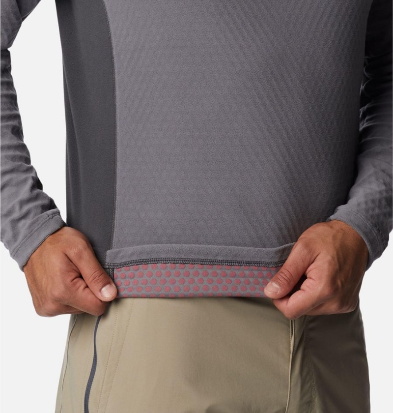 Columbia Overlook Pass Half Zip Shirt Men's Pullover Grey | DEZAYW-851