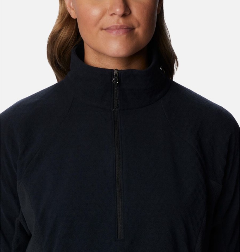 Columbia Overlook Pass Half Zip Women's Pullover Black | PNHIMY-167