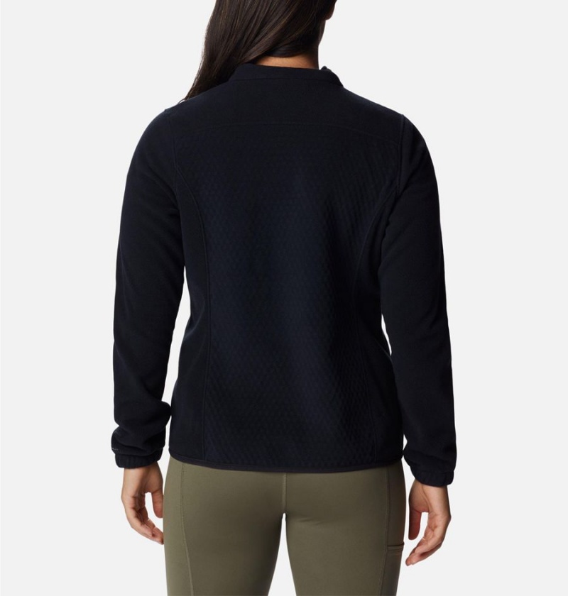 Columbia Overlook Trail Full Zip Women's Fleece Jacket Black | XBGAFV-945
