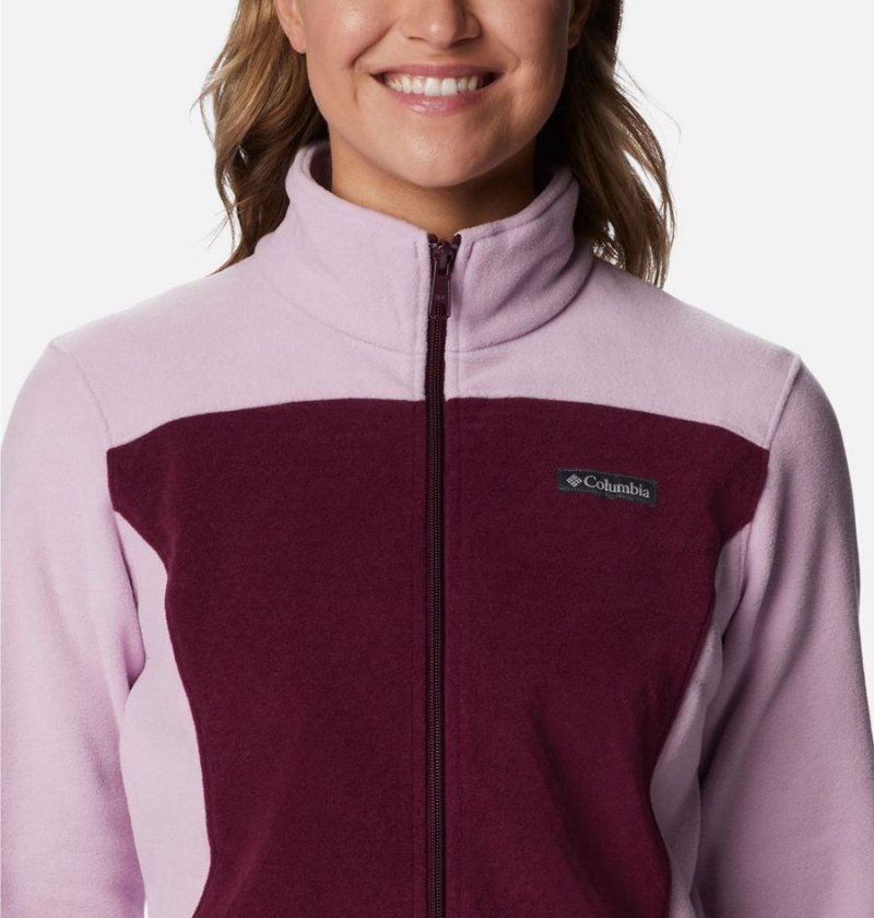 Columbia Overlook Trail Full Zip Women's Fleece Jacket Purple | IGUZBX-708