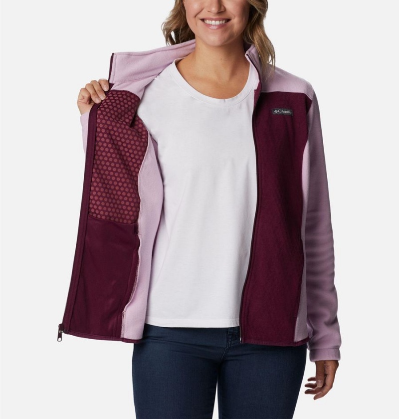 Columbia Overlook Trail Full Zip Women's Fleece Jacket Purple | IGUZBX-708