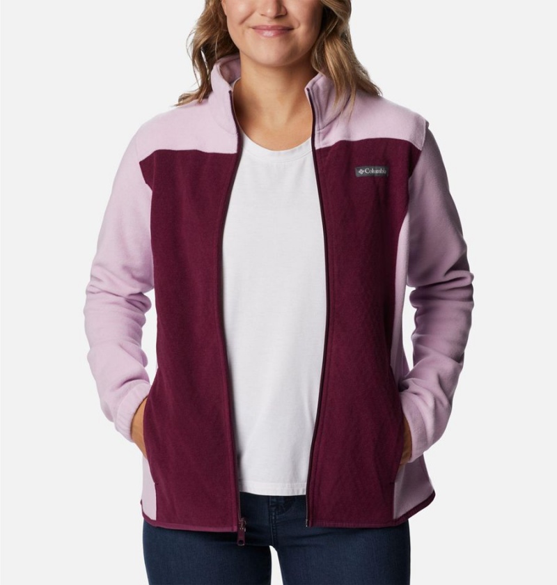 Columbia Overlook Trail Full Zip Women's Fleece Jacket Purple | IGUZBX-708