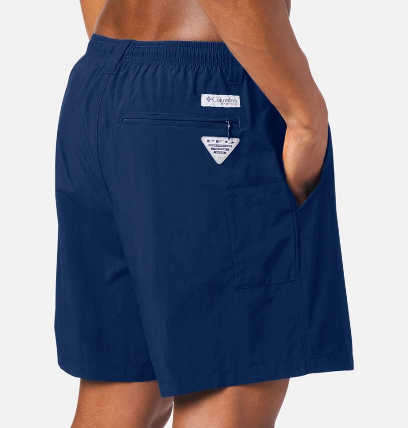 Columbia PFG Backcast III Water Men's Shorts Blue | SCJQGX-652