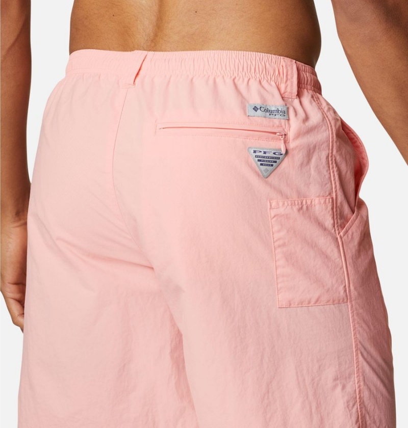 Columbia PFG Backcast III Water Men's Shorts Pink | EQPMWD-641