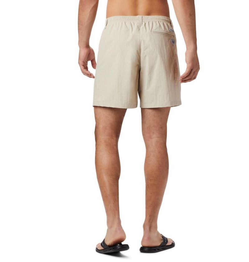 Columbia PFG Backcast III Water Men's Shorts Khaki | JPZUYG-425
