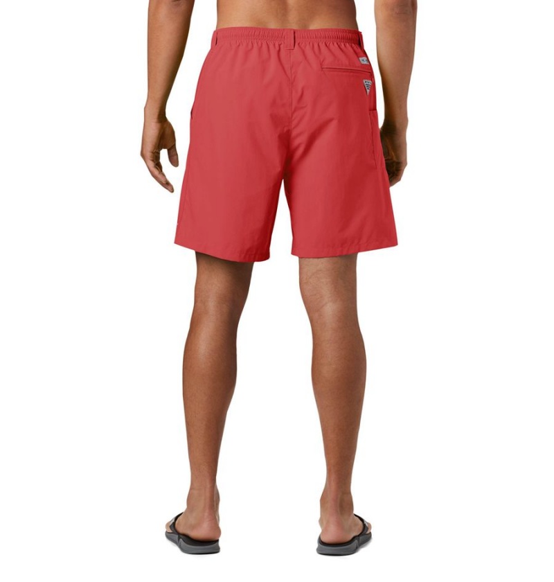 Columbia PFG Backcast III Water Men's Shorts Red | PGUDZK-934