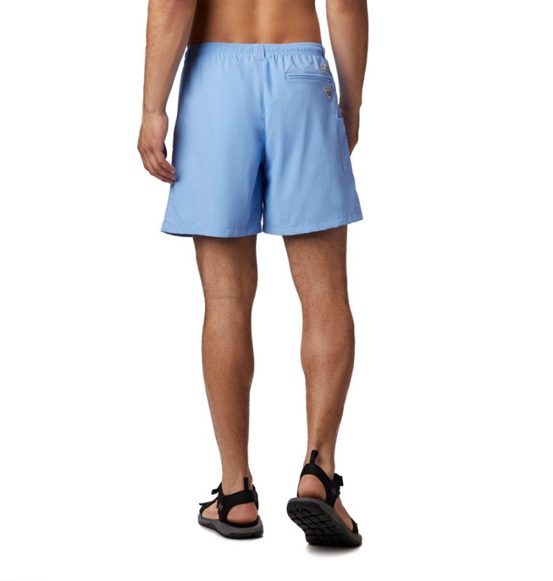Columbia PFG Backcast III Water Men's Shorts Blue | ZOPDSN-962