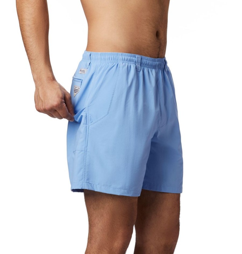 Columbia PFG Backcast III Water Men's Shorts Blue | ZOPDSN-962