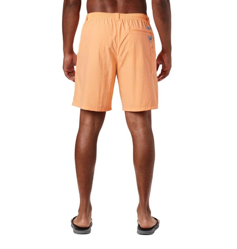 Columbia PFG Backcast III Water Men's Shorts Orange | ADFSMK-783