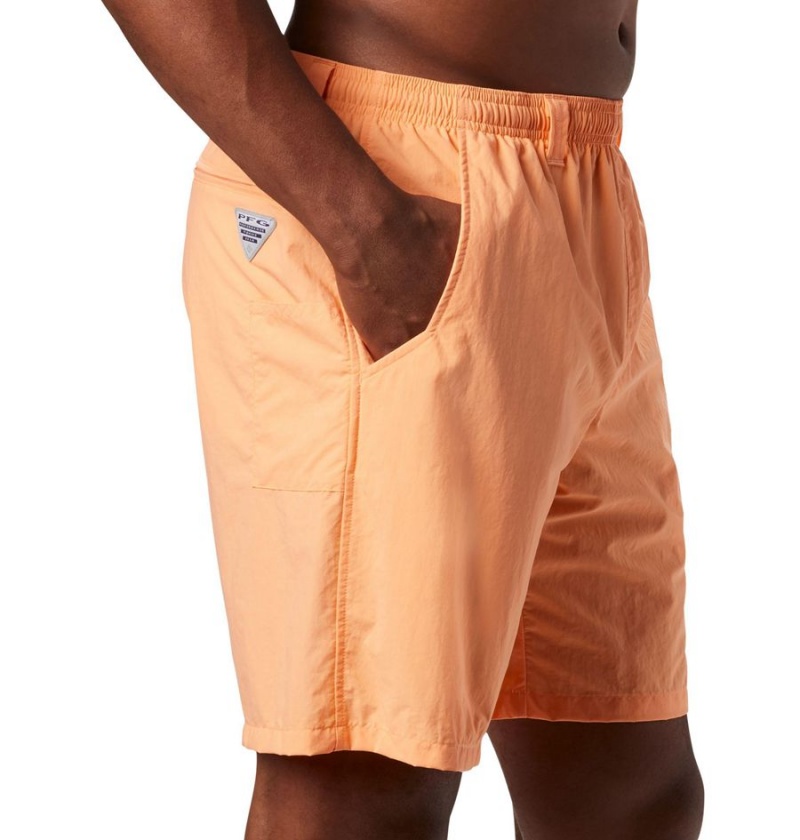 Columbia PFG Backcast III Water Men's Shorts Orange | ADFSMK-783