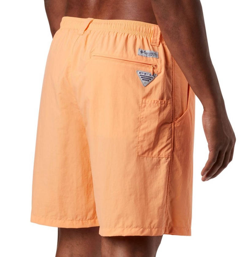 Columbia PFG Backcast III Water Men's Shorts Orange | ADFSMK-783