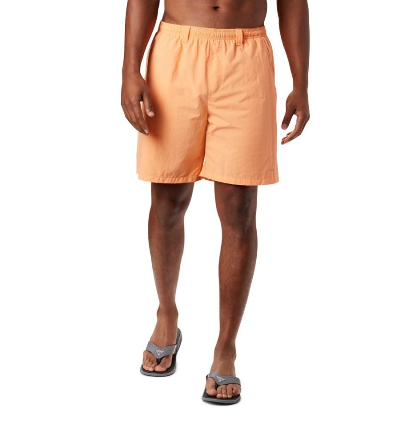 Columbia PFG Backcast III Water Men\'s Shorts Orange | ADFSMK-783
