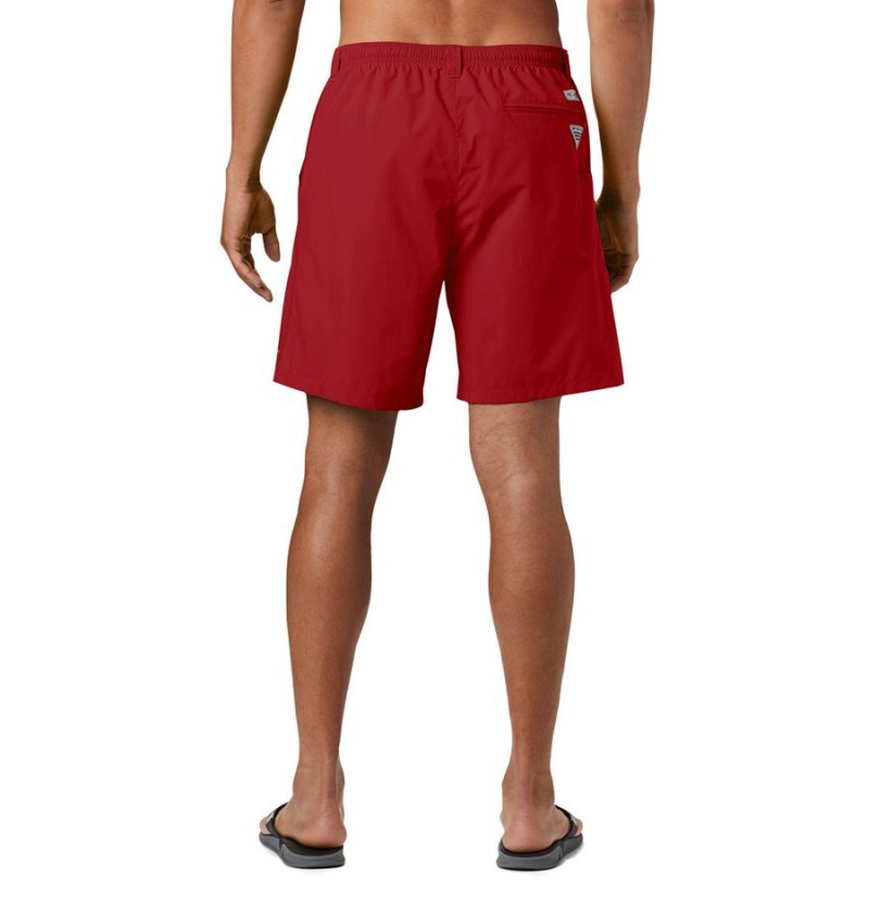 Columbia PFG Backcast III Water Men's Shorts Red | ZRANFX-724