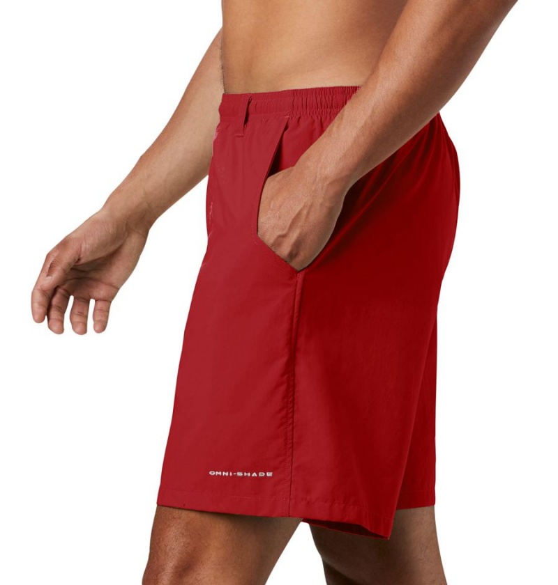 Columbia PFG Backcast III Water Men's Shorts Red | ZRANFX-724