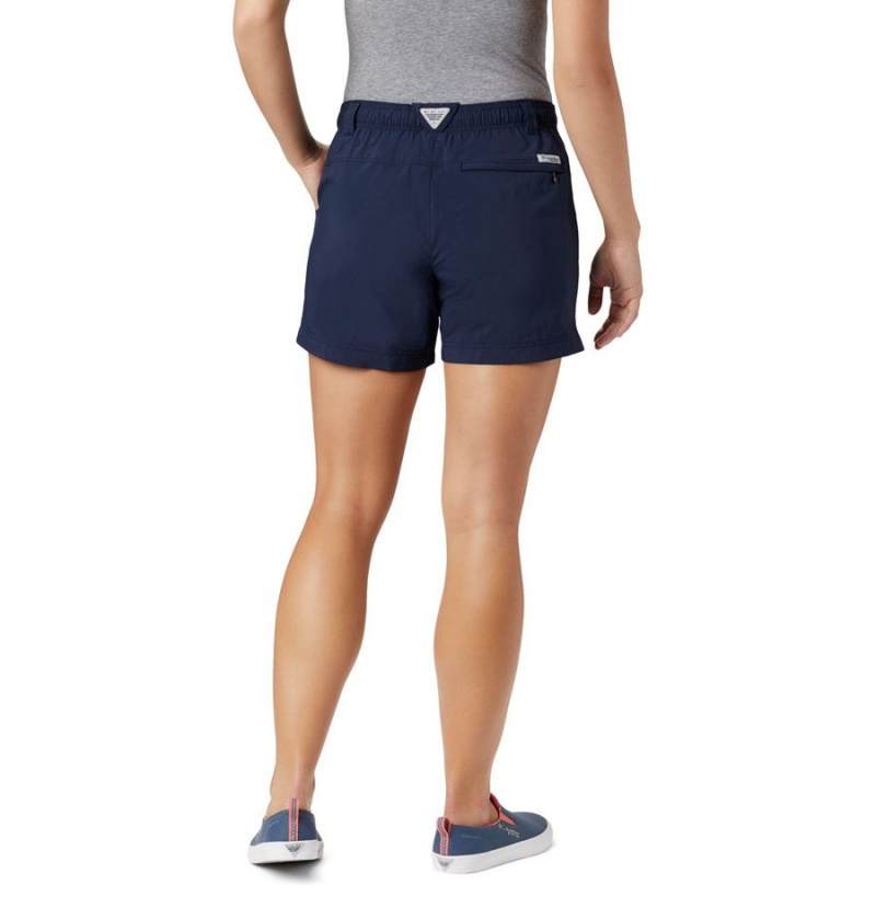 Columbia PFG Backcast Water Women's Shorts Navy | ELMQYI-235