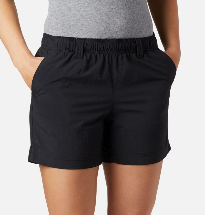Columbia PFG Backcast Water Women's Shorts Black | JKRTBI-125