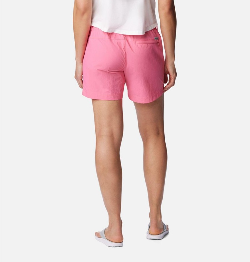 Columbia PFG Backcast Water Women's Shorts Pink | CAEFMX-547