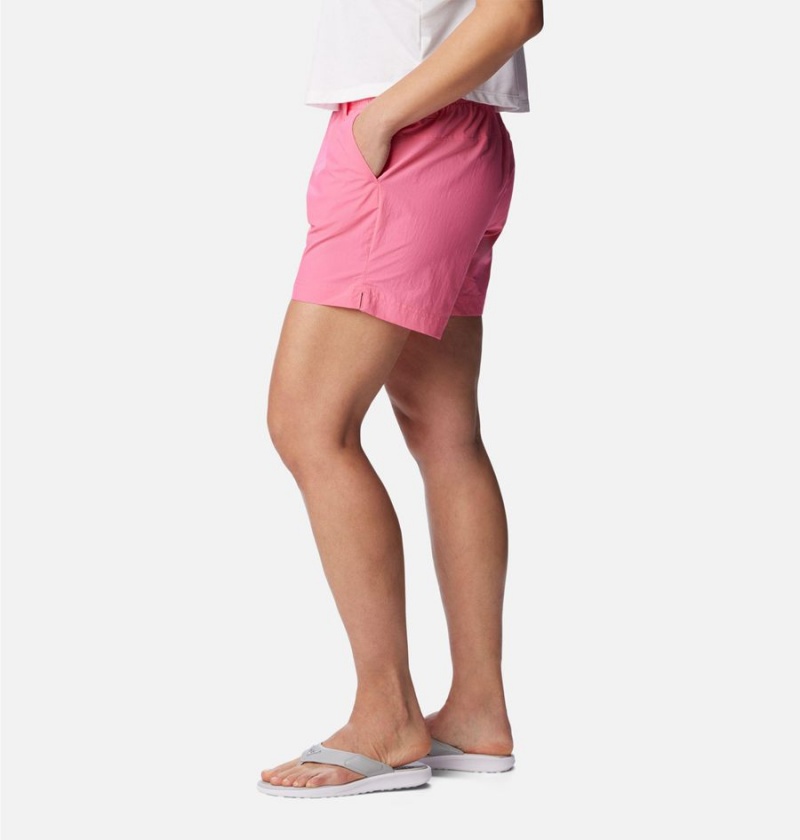Columbia PFG Backcast Water Women's Shorts Pink | CAEFMX-547