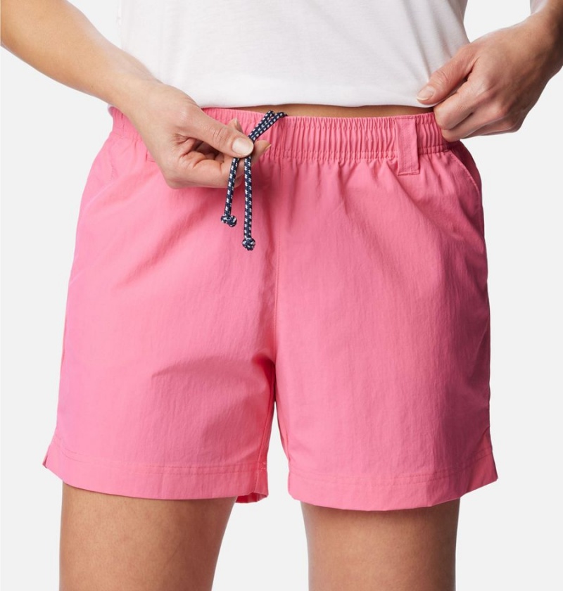 Columbia PFG Backcast Water Women's Shorts Pink | CAEFMX-547
