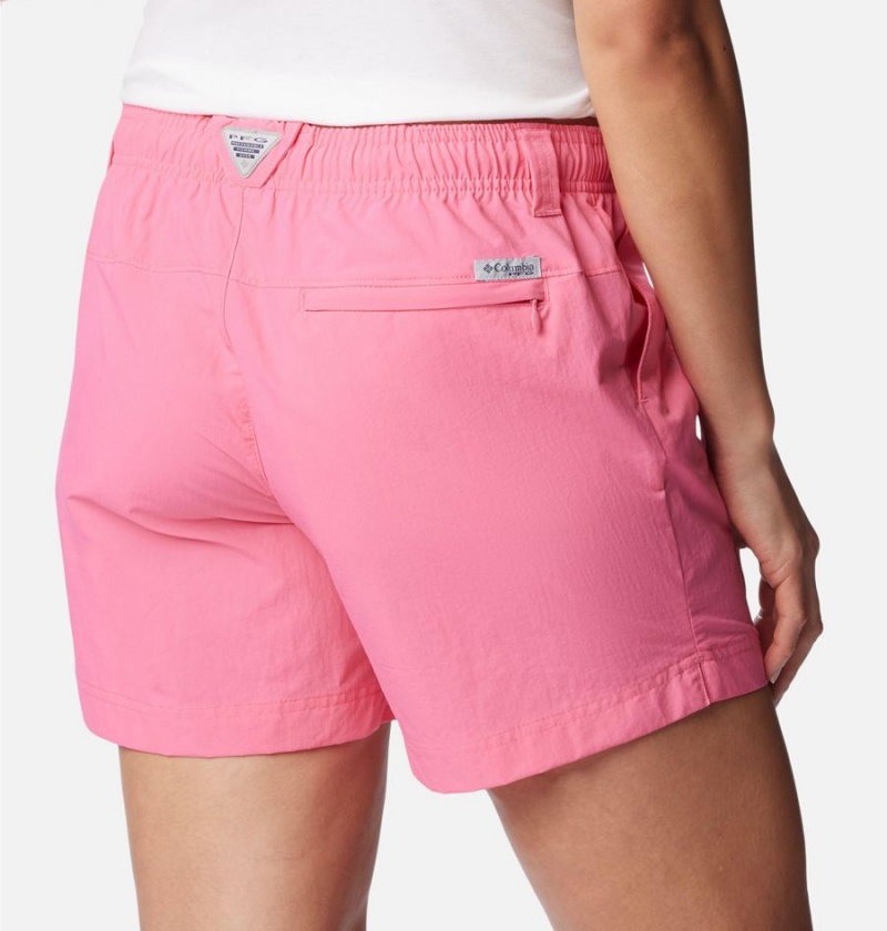 Columbia PFG Backcast Water Women's Shorts Pink | CAEFMX-547