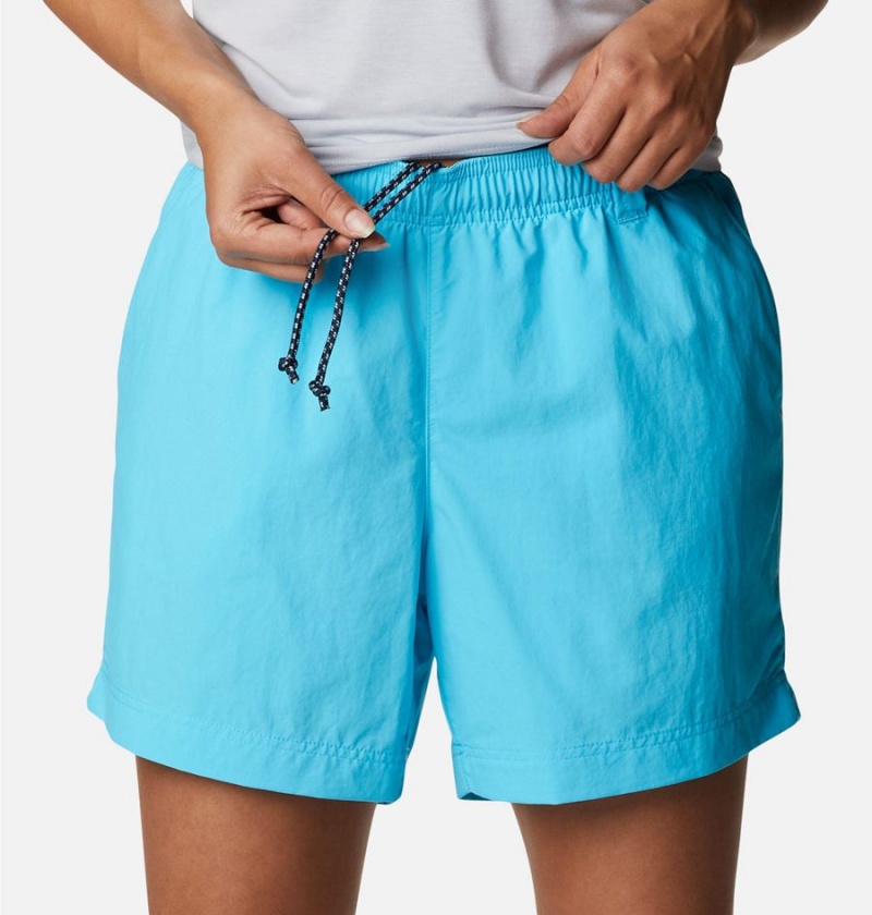 Columbia PFG Backcast Water Women's Shorts Turquoise | QVWBRZ-218