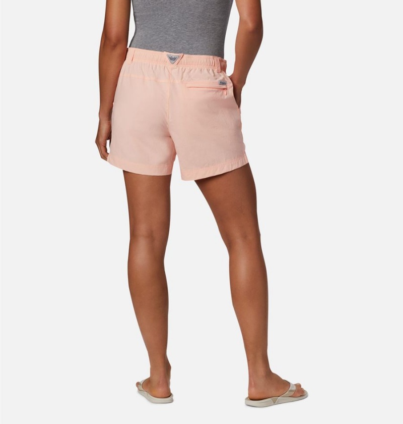 Columbia PFG Backcast Water Women's Shorts Pink | UXCYMZ-903