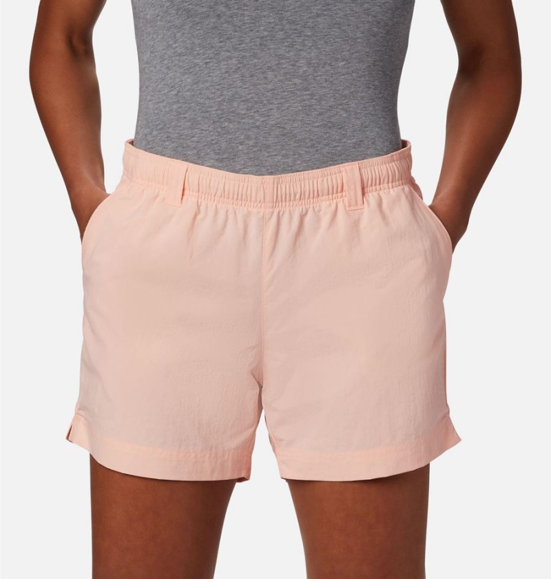 Columbia PFG Backcast Water Women's Shorts Pink | UXCYMZ-903