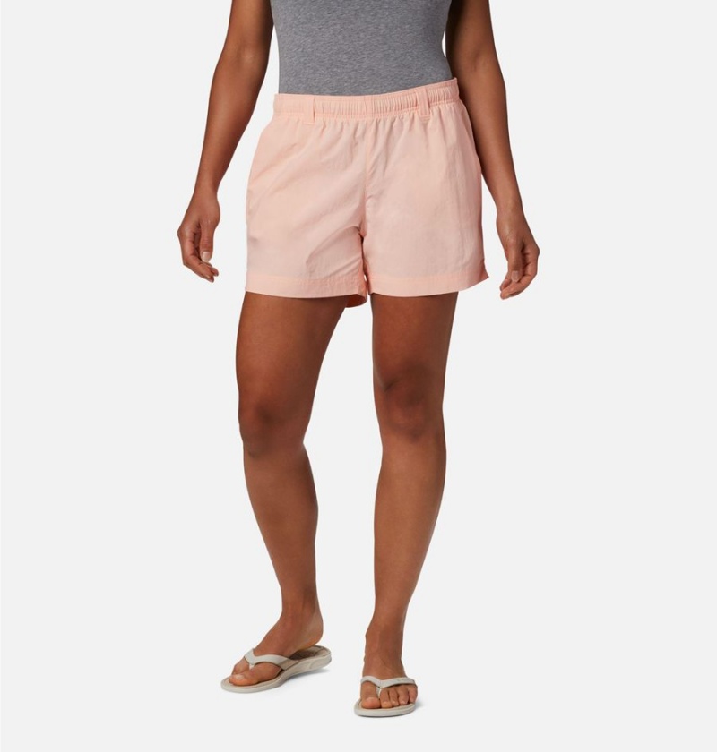 Columbia PFG Backcast Water Women\'s Shorts Pink | UXCYMZ-903