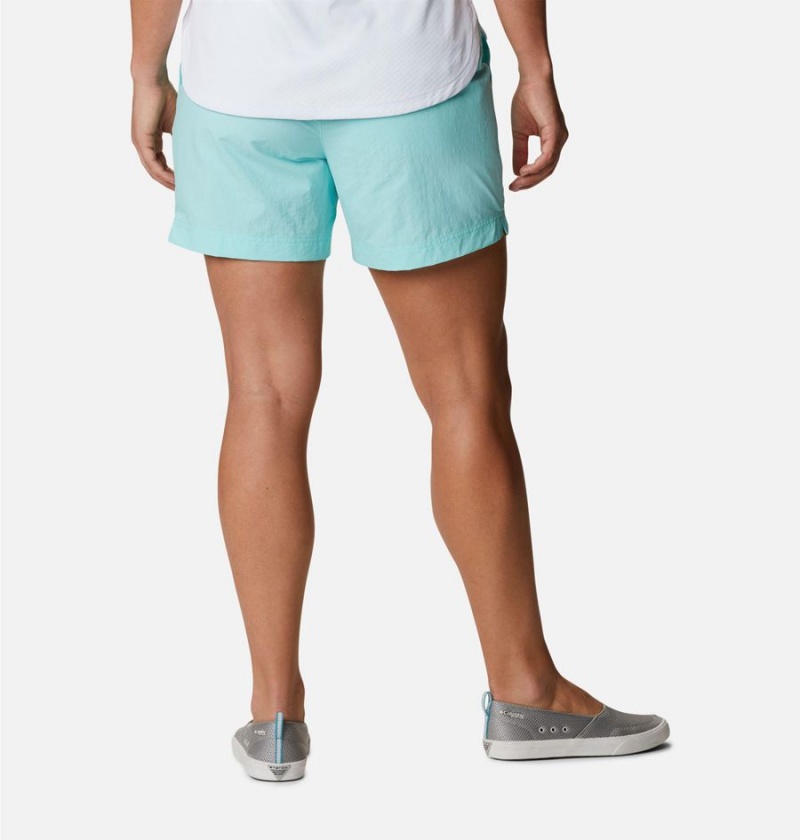 Columbia PFG Backcast Water Women's Shorts Turquoise | NZDSAR-814