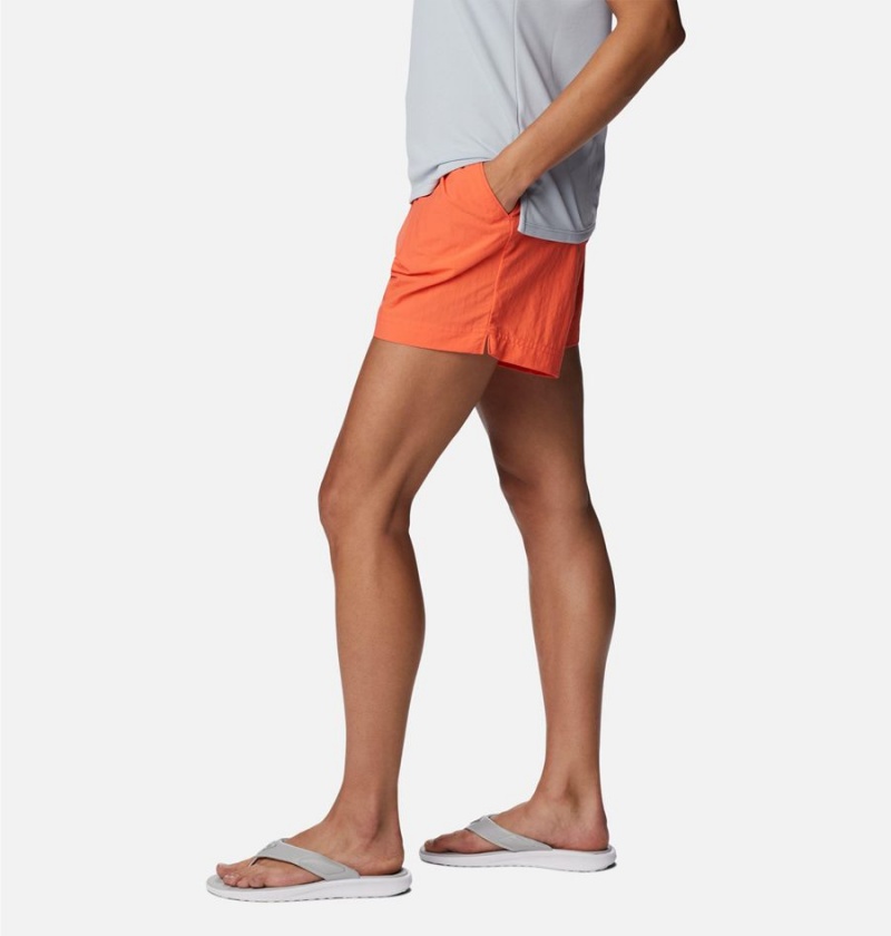 Columbia PFG Backcast Water Women's Shorts Orange | LHJSUN-086