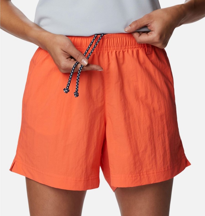 Columbia PFG Backcast Water Women's Shorts Orange | LHJSUN-086