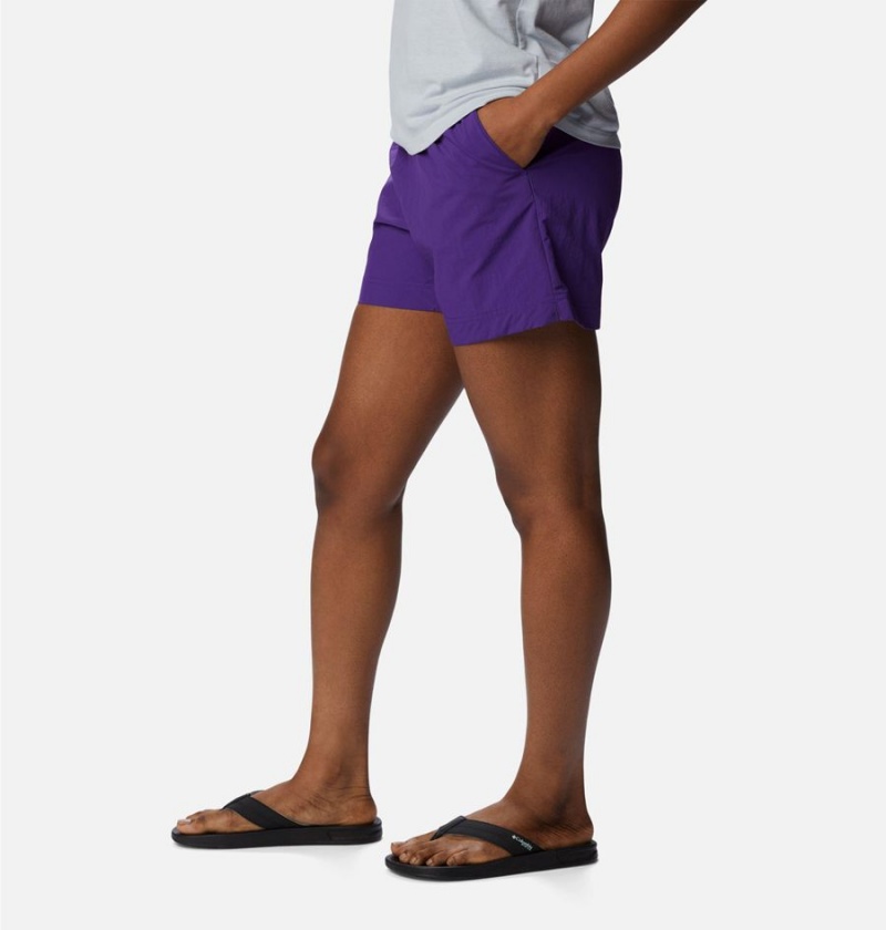 Columbia PFG Backcast Water Women's Shorts Purple | WMVTLG-391