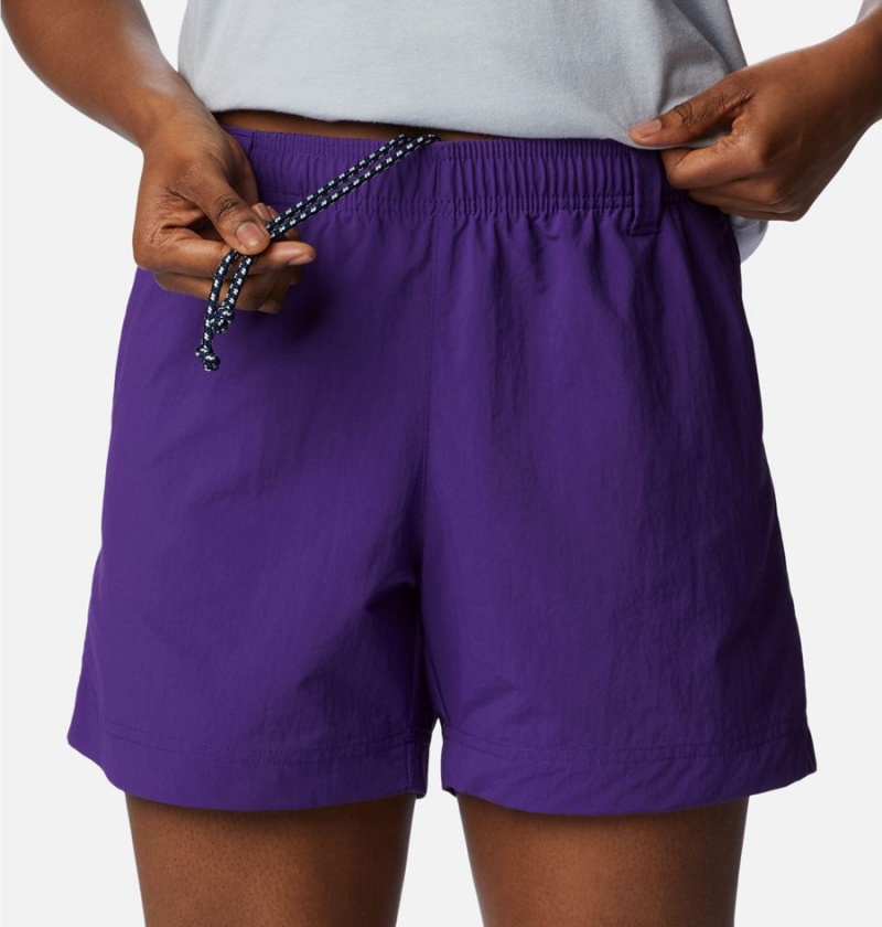 Columbia PFG Backcast Water Women's Shorts Purple | WMVTLG-391