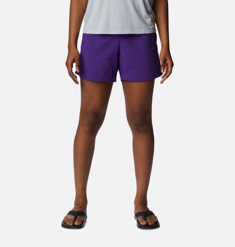 Columbia PFG Backcast Water Women\'s Shorts Purple | WMVTLG-391