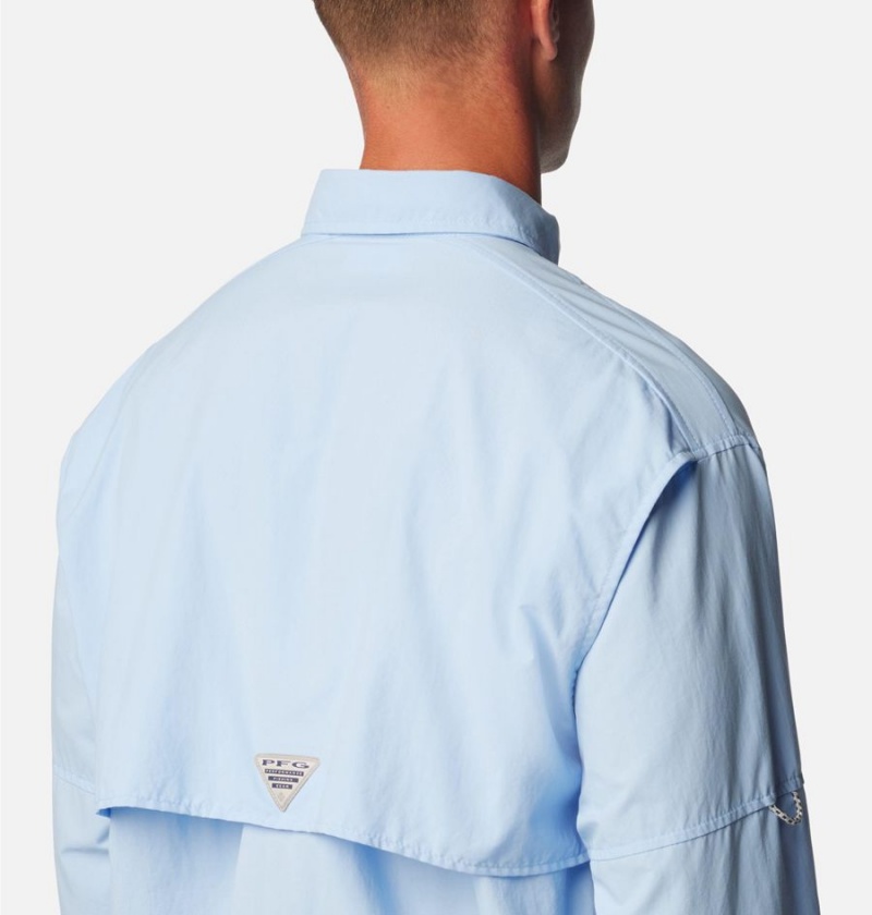 Columbia PFG Bahama II Long Sleeve Men's Shirt Blue | GOKQXL-573