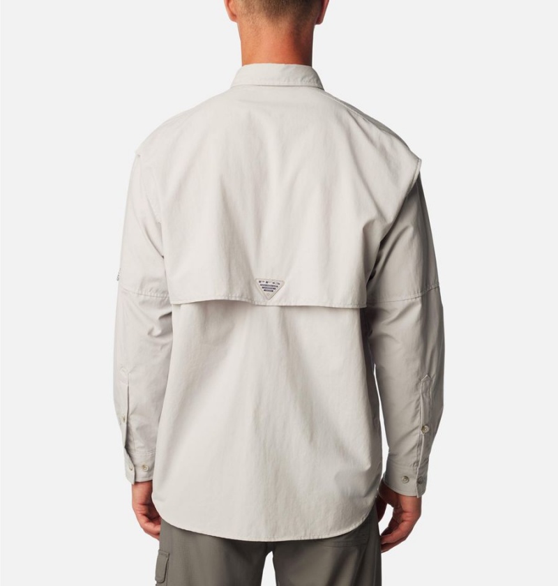 Columbia PFG Bahama II Long Sleeve Men's Shirt Grey | MUBTQF-236