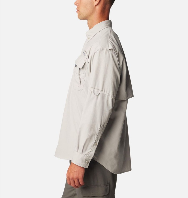 Columbia PFG Bahama II Long Sleeve Men's Shirt Grey | MUBTQF-236