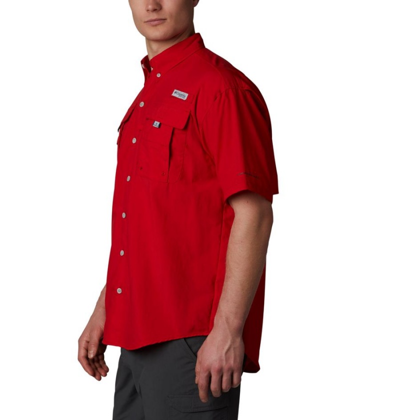 Columbia PFG Bahama II Short Sleeve Men's Shirt Red | DINVME-614