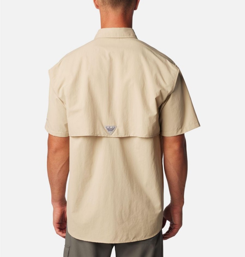Columbia PFG Bahama II Short Sleeve Men's Shirt Khaki | RLSKDQ-450