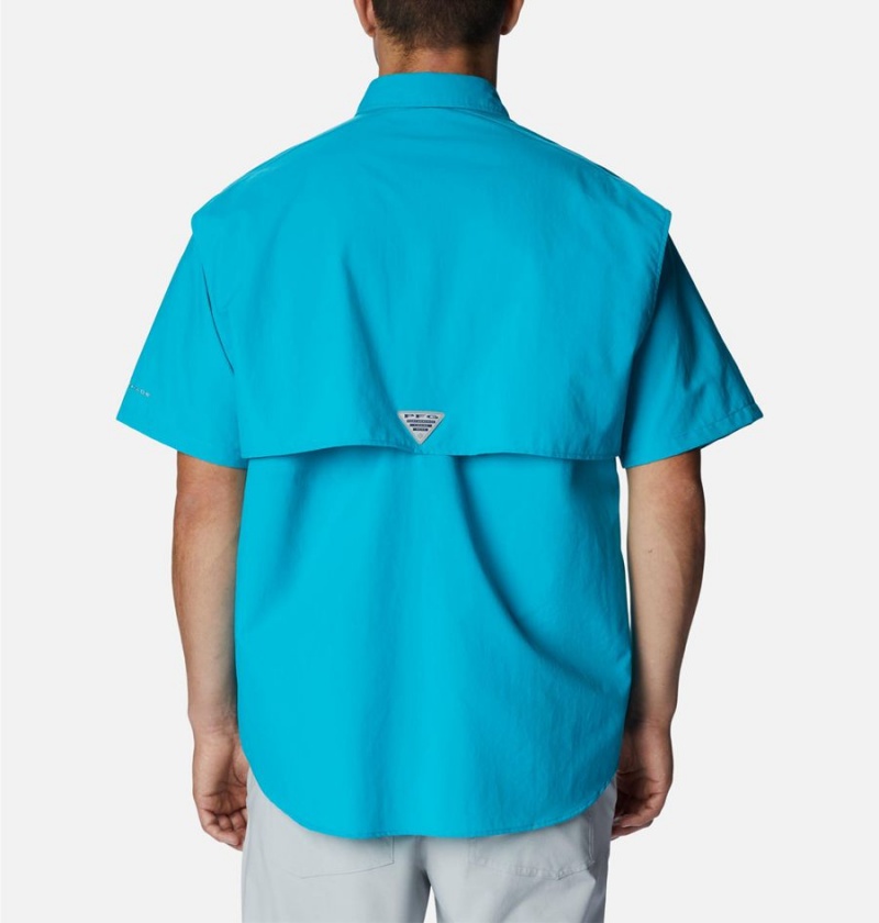 Columbia PFG Bahama II Short Sleeve Men's Shirt Turquoise | CTZBOX-324
