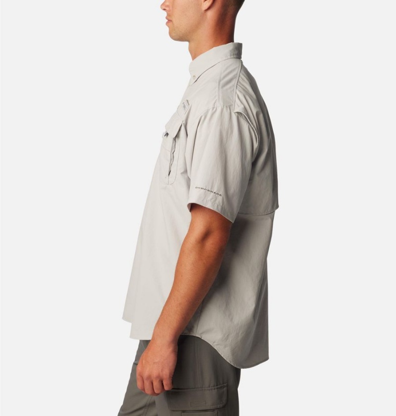 Columbia PFG Bahama II Short Sleeve Men's Shirt Grey | LYFTGU-542