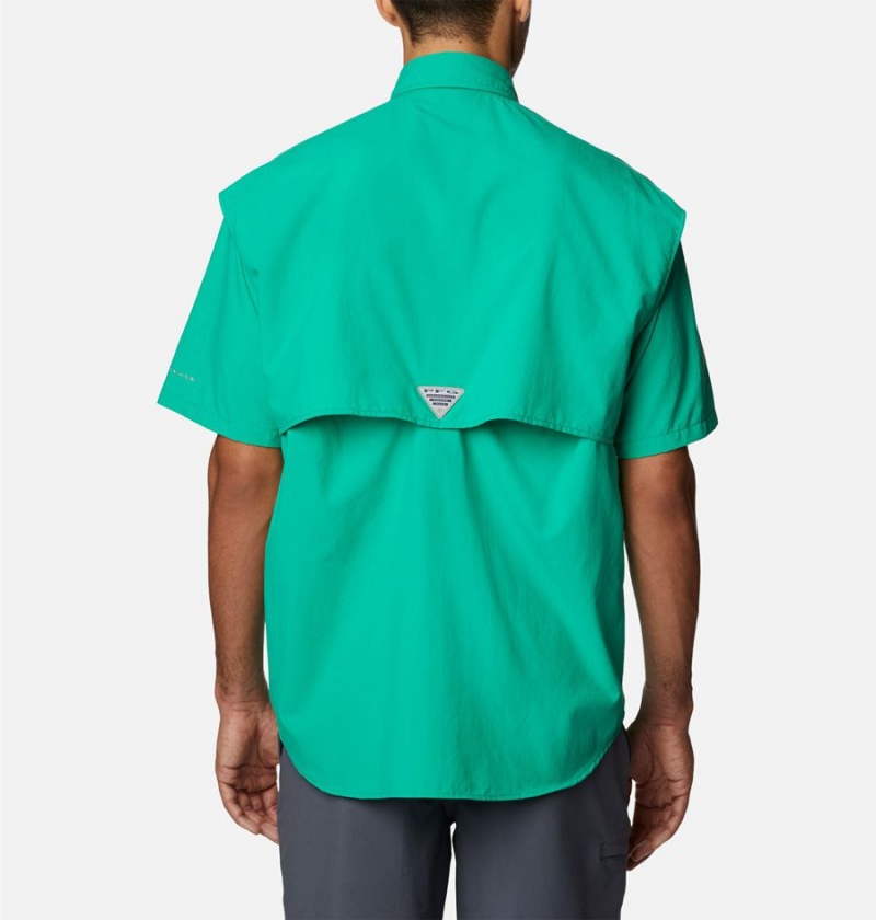 Columbia PFG Bahama II Short Sleeve Men's Shirt Green | ZBVNLT-139