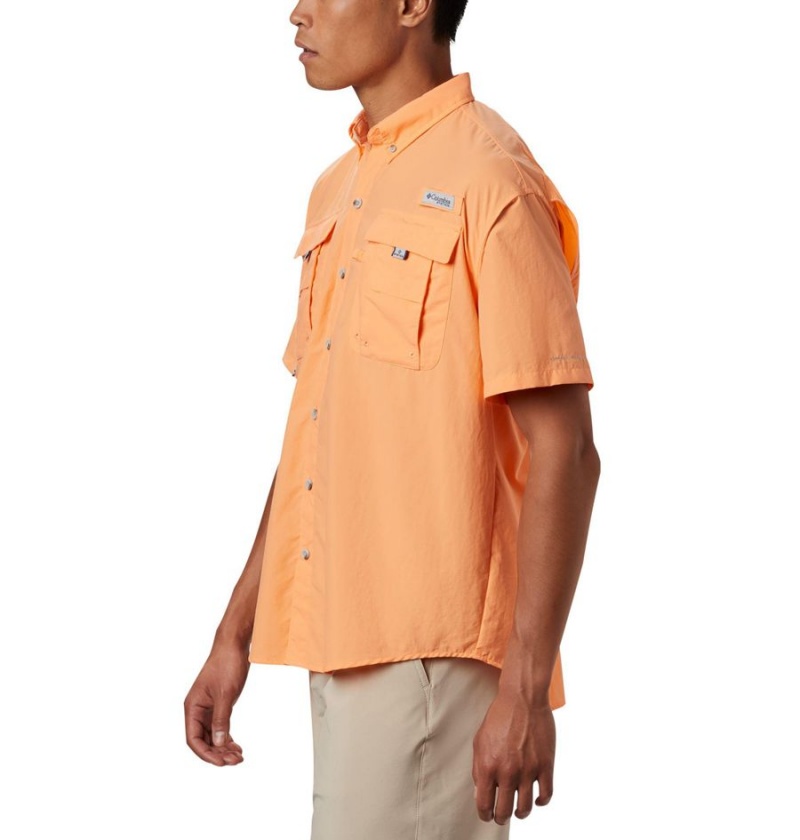 Columbia PFG Bahama II Short Sleeve Men's Shirt Orange | NHWFTX-274