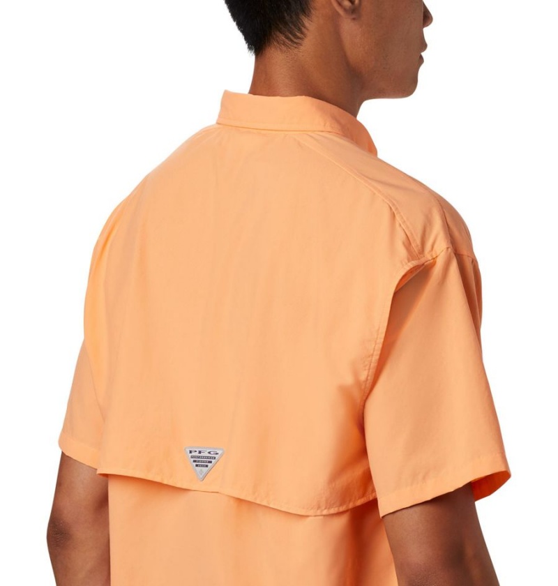 Columbia PFG Bahama II Short Sleeve Men's Shirt Orange | NHWFTX-274
