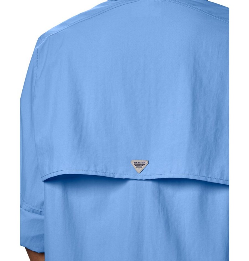 Columbia PFG Bahama Long Sleeve Women's Shirt Blue | SZWLOT-840
