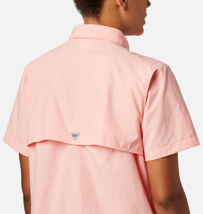 Columbia PFG Bahama Short Sleeve Women's Shirt Orange | ZVRUIT-526