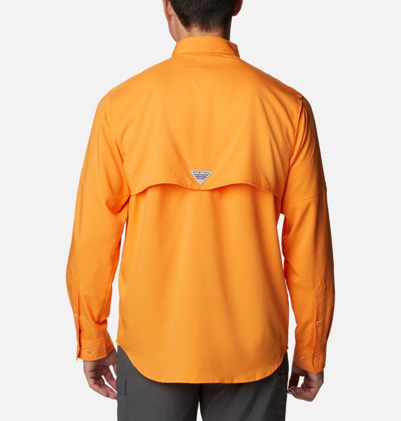Columbia PFG Blood and Guts IV Woven Long Sleeve Men's Shirt Orange | OPLAJN-637