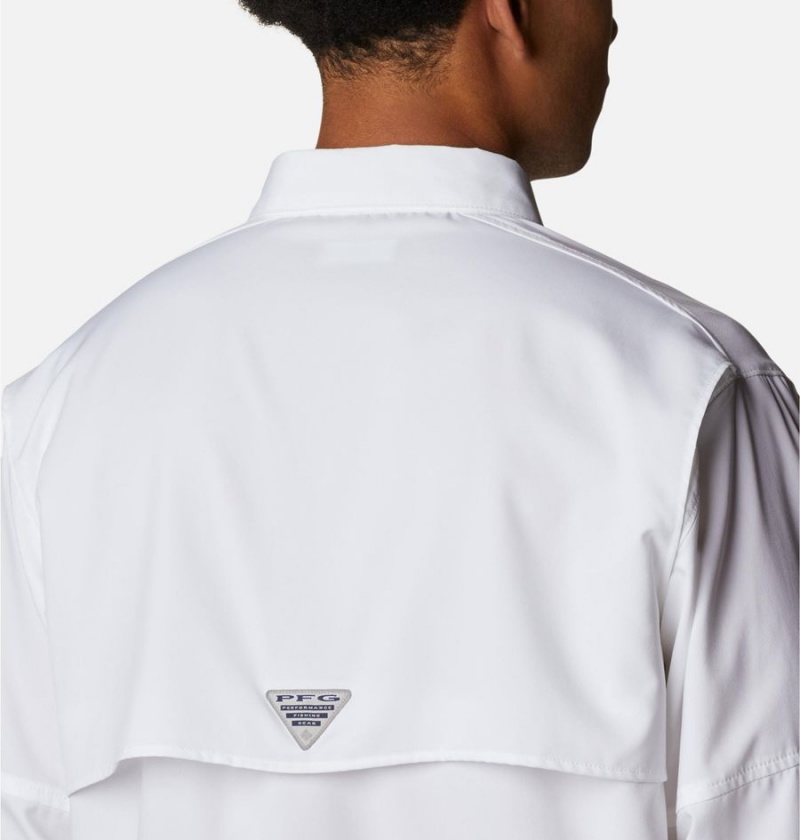 Columbia PFG Blood and Guts IV Woven Long Sleeve Men's Shirt White | SGXYBF-024