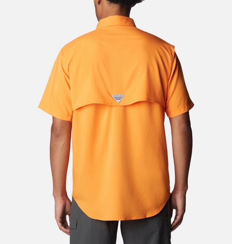 Columbia PFG Blood and Guts IV Woven Short Sleeve Men's Shirt Orange | SIEBGD-237