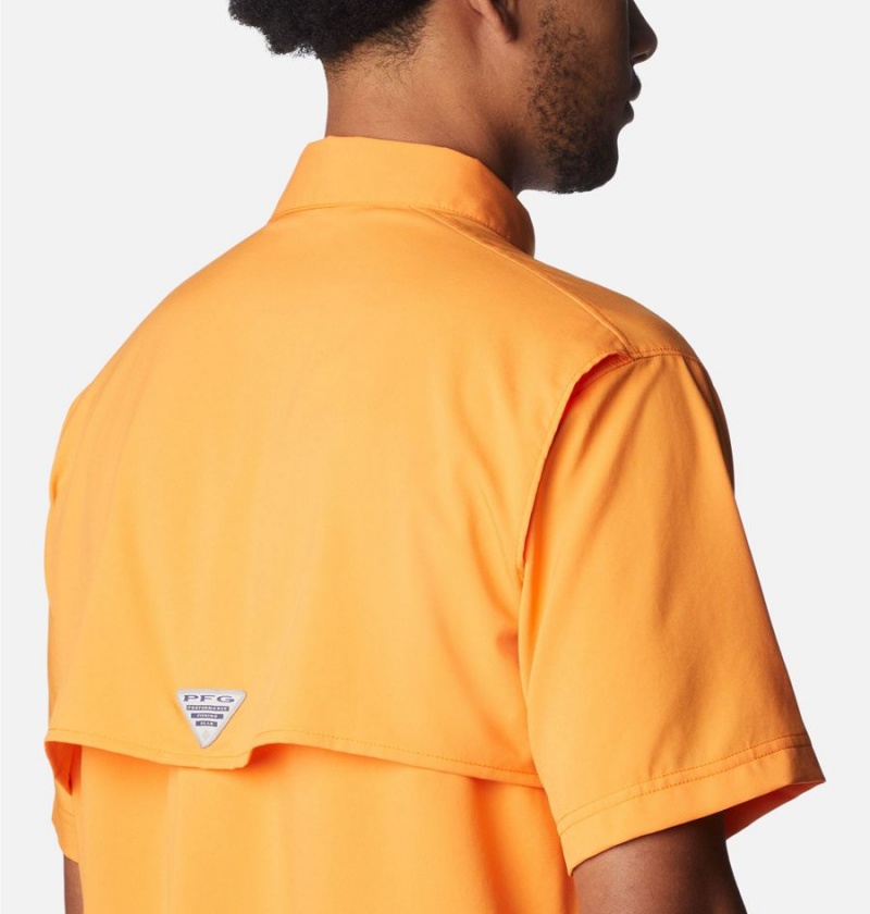 Columbia PFG Blood and Guts IV Woven Short Sleeve Men's Shirt Orange | SIEBGD-237